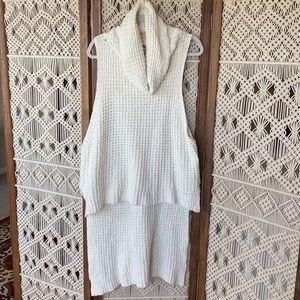 Free People high low sleeveless sweater top